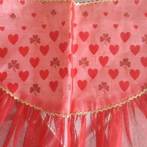 Heart & shamrock apron. Vintage.